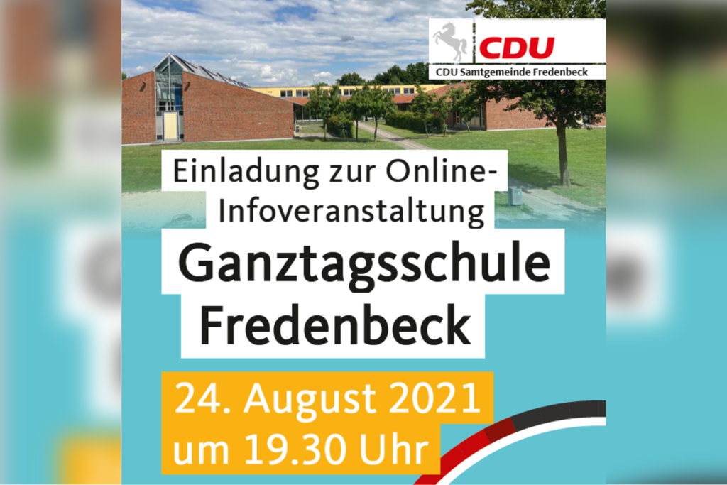 Informationsveranstaltung Ganztagsschulen in der Samtgemeinde Fredenbeck