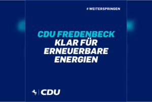 CDU Fredenbeck klar für regenerative Energien